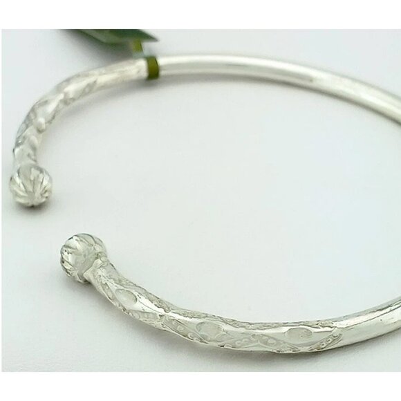 Solid Bangle .925 Sterling Silver - Picture 3 of 4